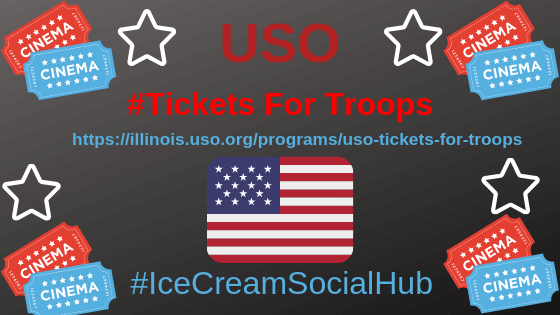 USA FLAG Tickets For Troops Display Sign For SummerTime Fun For Military Families